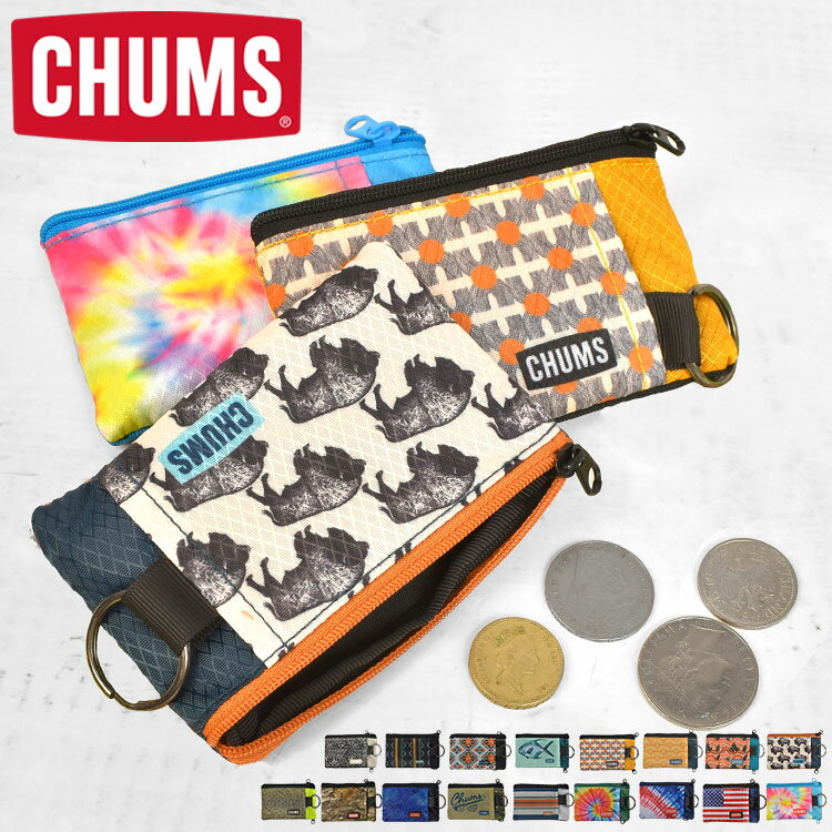 チャムス 財布 レディース 財布 チャムス CHUMS メンズ レディース ウォレット ショート 18403 小銭入れ コイン 定期入れ パス ケース ICカード ブランド 総柄 タイダイ アニマル 派手 防水 おしゃれ かわいい キーチェーン 小物入れ 収納 ミニ 通勤 通学 アウトドア レジャー かっこいい プレゼント