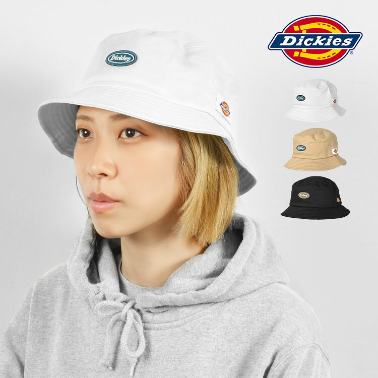 バケットハット メンズ レディース ディッキーズ DICKIES 男性 女性 ユニセックス 男女兼用 帽子 ハット バケハ コットン 綿100％ 刺繍 アウトドア 釣り ロゴ おしゃれ シンプル ギフト プレゼント オールシーズン カジュアル 白 黒 ブラック ベージュ ネイビー ホワイト