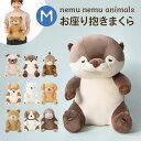 ぬいぐるみ お座り抱きまくら ねむねむアニマルズ プレミアム Mサイズ 猫 くま 犬 ふわふわ 人形 アニマル 抱き枕 かわいい クッション キャラクター 女の...