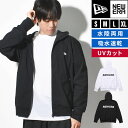 パーカー レディース UVカット 吸水速乾 紫外線対策 ニューエラ NEWERA ユーティリティー ジップパーカー メンズ おしゃれ 長袖 ブラック ホワイト ...