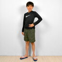 ラッシュガード ナイキ NIKE キッズ 男の子 長袖 子供 フードなし かぶり 子ども 130 140 150 160cm NESSD829 N001 ブラッ...