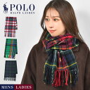 ラルフローレン マフラー（レディース） マフラー レディース チェック ポロ ラルフローレン POLO RALPH LAUREN メンズ ウール タータンチェック グリーン レッド オレンジ ポニー 刺繍 おしゃれ かわいい 大人 通勤 通学 学生 防寒 秋冬 男性 女性 男女兼用 父 母 誕生日 プレゼント ギフト クリスマス 冬小物