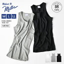 タンクトップ メンズ インナー 白 黒 綿100 ロバートピーミラー Robert P.Miller リブタンク M L LL インナータンクトップ 綿 コット...