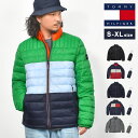 中綿ジャケット トミー ヒルフィガー ダウンジャケット メンズ TOMMY HILFIGER ブランド 大きいサイズ 暖かい 軽い 軽量 アウター ゴルフ 防寒 150an796 パッカブル 収納 ロゴ アメカジ 冬服 冬 ブルゾン シンプル 通勤 通学 おしゃれ かっこいい 父の日 プレゼント