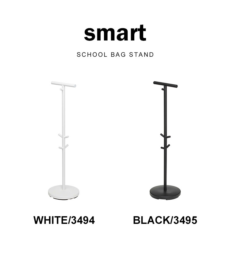【特典あり】ランドセルスタンド 山崎実業 リビング ランドセルハンガー ランドセルラック シンプル smart スマート フック コートハンガー 100cm バッグハンガー ホワイト ブラック yamazaki おしゃれ スタイリッシュ 3494 3495 北欧 モダン 収納 子ども キッズ 入園 入学