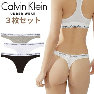 【3枚セット】Calvin Klein カルバンクライン QD3587 3PACK BIKINI 999 レディース ショーツ パンツ Tバック 下着 アンダーウェア 下着 綿 コットン