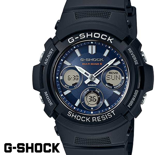 Rakuten - CASIO G-SHOCK ジーショック 電波ソーラー 黒 ブラック デジタル アナログ ブランド メンズ 腕時計 AWG-M100SB-2A G−SHOCK