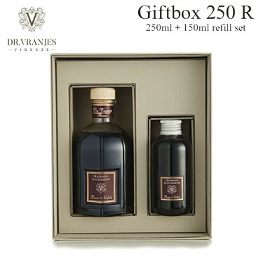 【Dr.Vranjes】 ドットール・ヴラニエス GIFT BOX 250 R ロッソ・ノービレ ROSSO NOBILE 250ml ボトル & 150ml 詰替 ギフトセット ルームフレグランス プレゼント 贈り物 玄関 バスルーム ベッドルーム リビング ドットール・ブラニエス