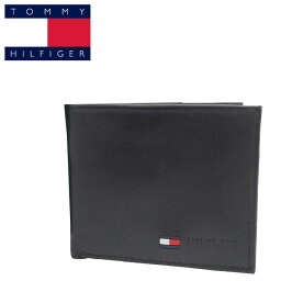 トミーヒルフィガー TOMMY HILFIGER トミー ヒルフィガー Passcase Coin Wallet 31TL25X020 財布 二つ折り 小銭入れ ウォレット レザー ブラック