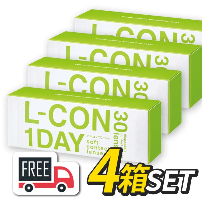 【送料無料】エルコンワンデー 4箱（1箱30枚入）シンシア l-con lcon 1day コンタク ...
