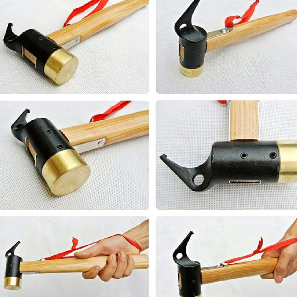 ◆送料無料◆ ペグハンマー 真鍮 ヘッド 木製 ハンドル アウトドア ハンマー キャンプ BKBK通販格安セール情報 楽天 通販