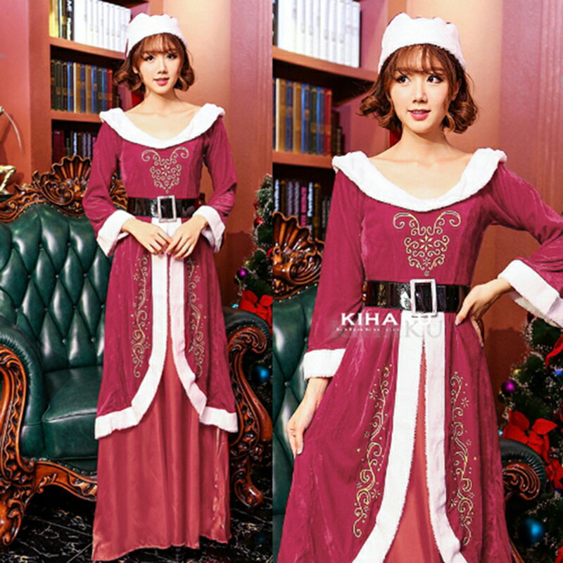サンタ コスプレ クリスマス 衣装 服 ドレス ロング丈ドレス 女王様 クイーン 仮装 レディース コスチューム セクシー サンタコスプレ サンタクロース サンタさん サンタコス クリスマスパーティー サンタ夫人 王女様 妖精 大人 かわいい 可愛い おしゃれ 忘年会 (T)のサムネイル