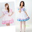 メイド服 コスプレ フリル ひらひら ふりふり メイド 服 可愛い ウェイトレス コスチューム 衣装 仮装 大人用 アキバ かわいい アニメ 可愛いコスプレ 大人 レディース 制服 ユニフォーム 撮影会 萌え系 kh829