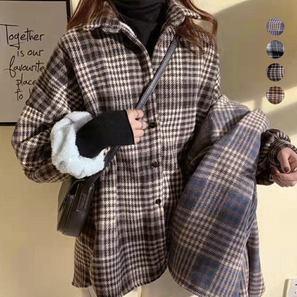 チェック柄シャツ 裏ボア ジャケット(T)