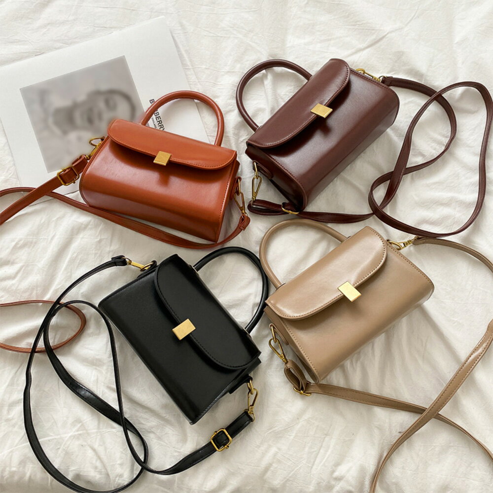 レトロショルダーバッグPUレザー2way (T)