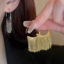 タッセルフープピアス メタルピアス (T)(4)
