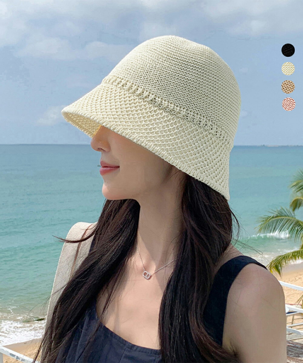 バケットハット レディース 麦わら帽子夏 (T)