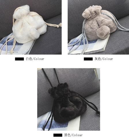 ファーバック ファッションハンドバッグ ショルダーバッグ ファーバッグ(T)