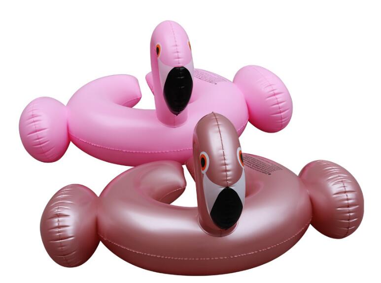 キッズ フラミンゴ 浮き輪アイテム登場 プール用品 海で遊び浮き輪(T)
