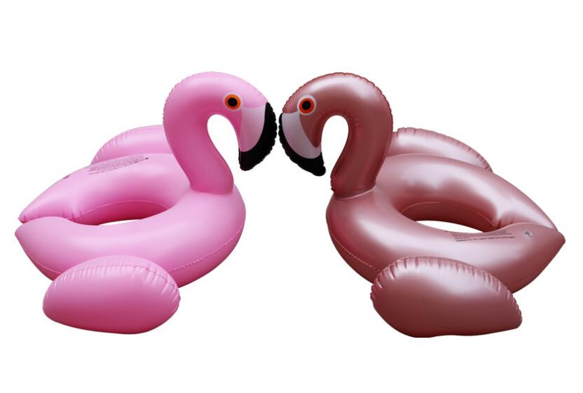キッズ フラミンゴ 浮き輪アイテム登場 プール用品 海で遊び浮き輪(T)