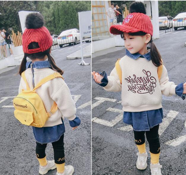 裏起毛 キッズスシャツ 女の子可愛いトップス スウェット(T)
