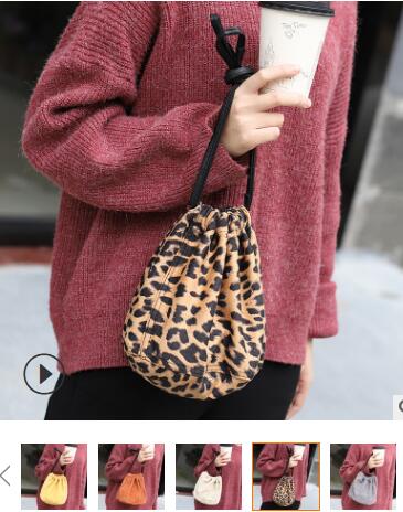 流行 豹柄バック オシャレ鞄 ショルダーバッグ バッグ(T)