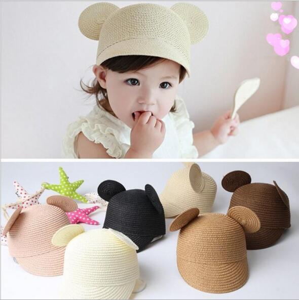 韓国風 キッズ用ファション帽子 ハットファション帽 麦わら帽子(T)