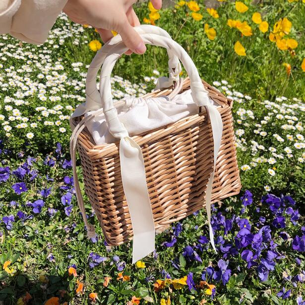 ファッション雑貨 ハンドバッグ かごバッグ[K](T)