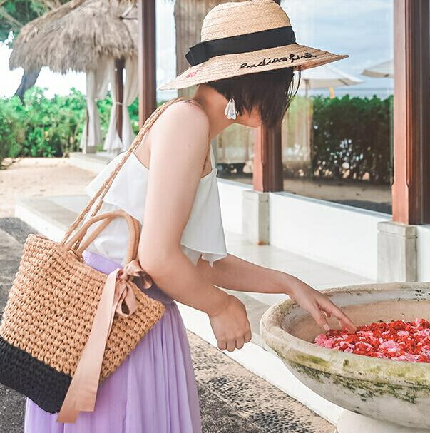 かごバッグ 大容量 トートバッグ ショルダーバッグ ハンドバッグ 韓国 ファッション 雑貨 かわいい おしゃれ 北欧 送料無料 [K] (T)