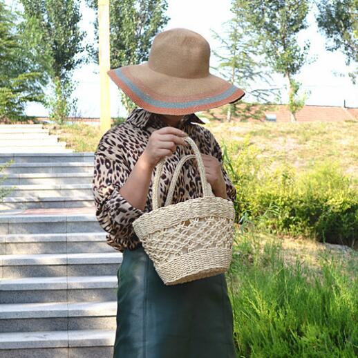 かごバッグ バスケット ハンドルバッグ 天然素材 旅行 韓国 ファッション 雑貨 かわいい おしゃれ 北欧 送料無料 [K] (T)