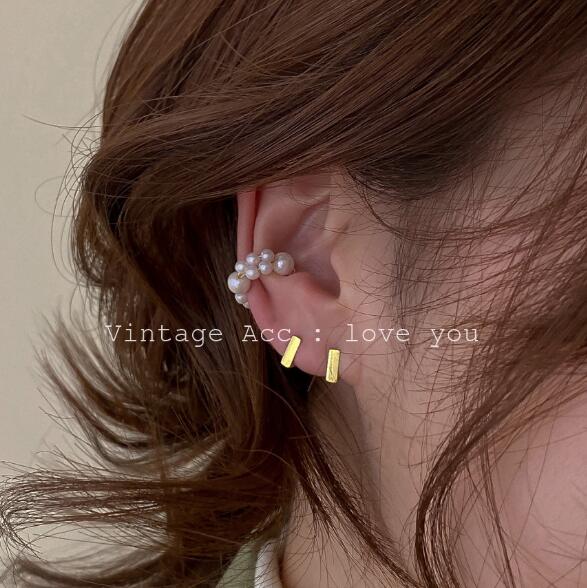 イヤーカフ アクセサリー パール 金属 韓国 ファッション 雑貨 かわいい おしゃれ 北欧 送料無料 [K] (T)