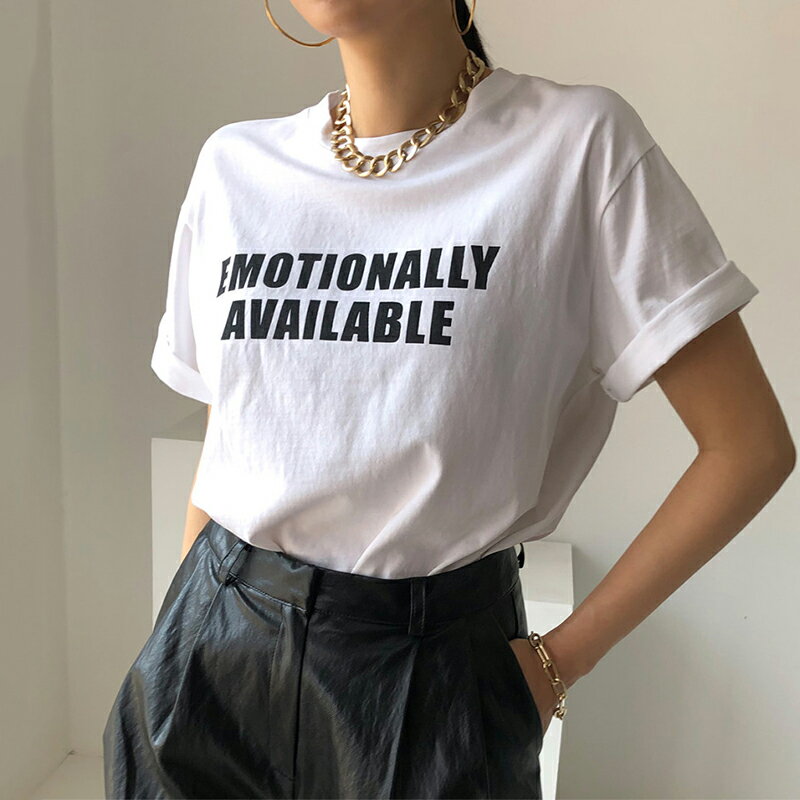 Rakuten - トップス Tシャツ 袖なし デザイン ゆったり 可愛い レディース アパレル カジュアル 韓国 ファッション 雑貨 かわいい おしゃれ 北欧 送料無料 [K] (T)