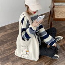 秋冬ショルダーバッグ クマ キャンバス (T)