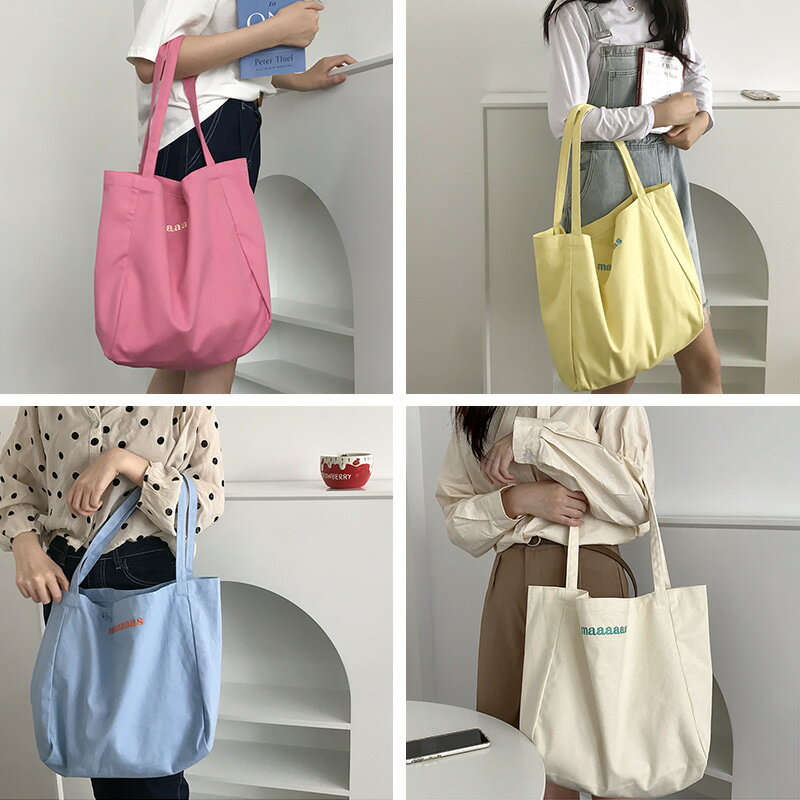 トートバッグ 大容量 レディース 4色 可愛い レディース アパレル カジュアル 韓国 ファッション 雑貨 かわいい おしゃれ 北欧 送料無料 [K] (T)