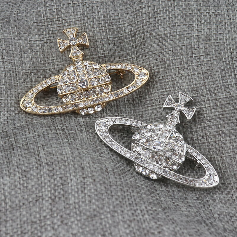 ブローチ プレゼント ビンテージ 土星 デザイン 欧米風 韓国 ファッション 雑貨 かわいい おしゃれ 北欧 送料無料 [K] (T)のサムネイル