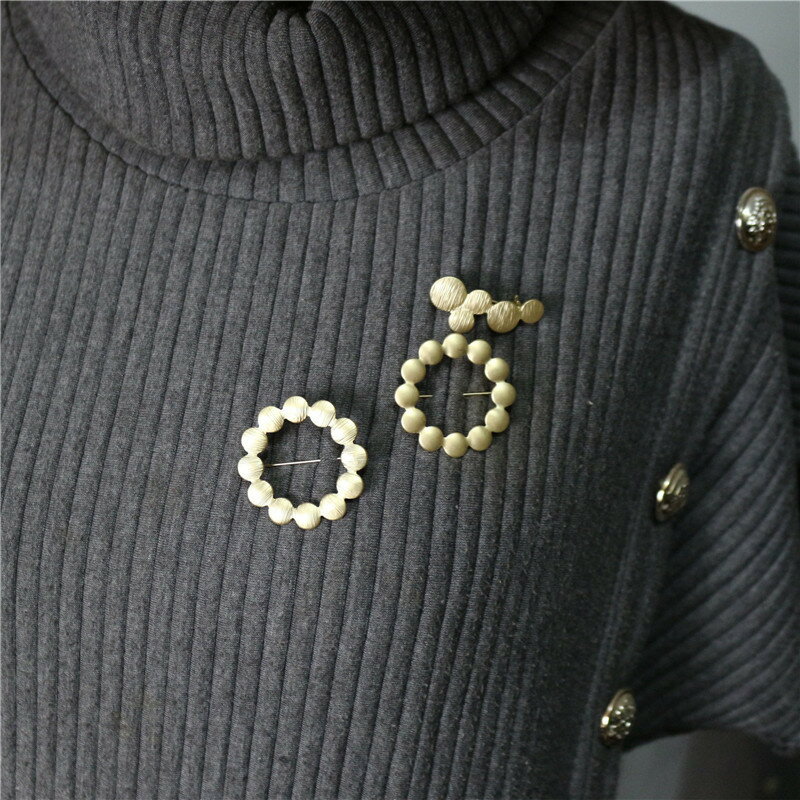 ブローチ プレゼント ビンテージ サークル デザイン 欧米風 韓国 ファッション 雑貨 かわいい おしゃれ 北欧 送料無料 [K] (T)