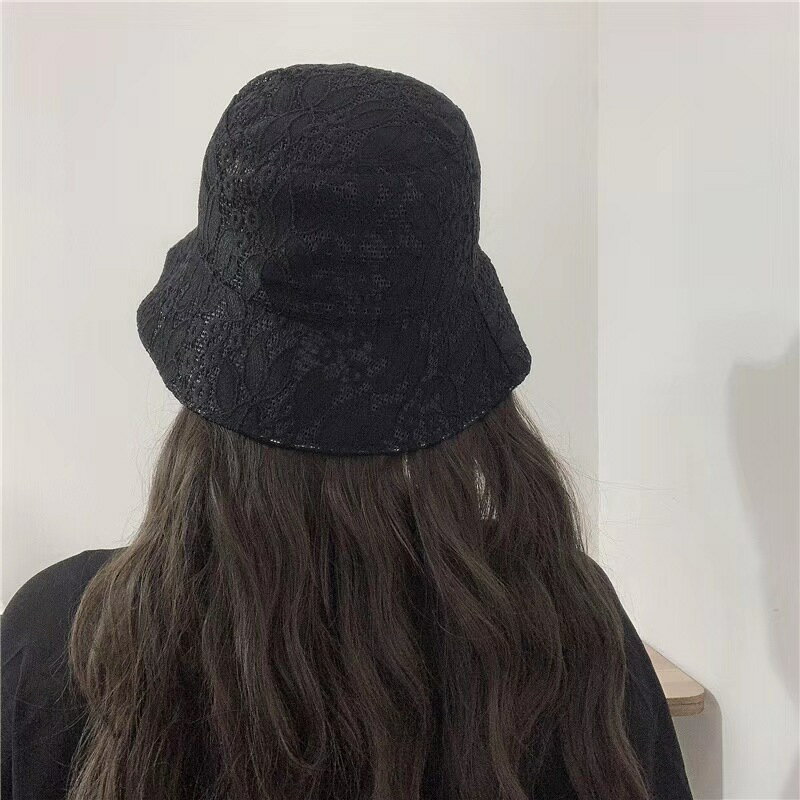 バケットハット 刺繍 レース UVカット 紫外線対策 レディース 韓国 ファッション 雑貨 かわいい おしゃれ 北欧 送料無料 [K] (T)
