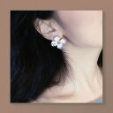 フラワー ビンテージ ピアス・イヤリング (T)(4)