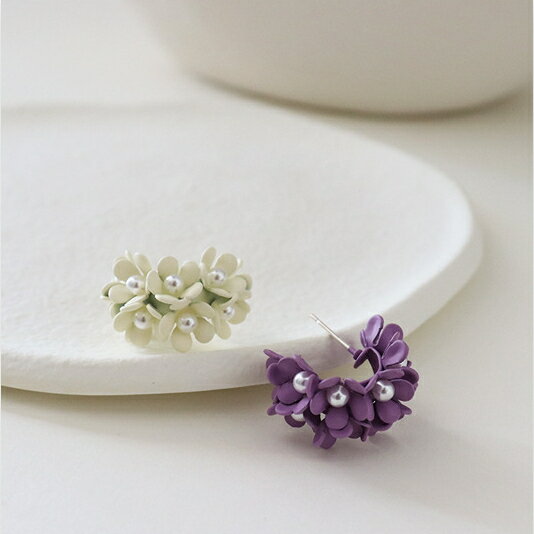 ピアス アクセサリー フラワー デザイン シルバーポスト 韓国 ファッション 雑貨 かわいい おしゃれ 北欧 送料無料 [K] (T)