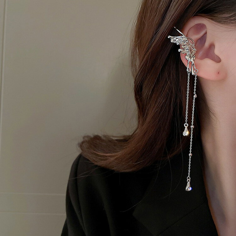 イヤーカフ ロングタイプ アクセサリー デザイン 韓国 ファッション 雑貨 かわいい おしゃれ 北欧 送料無料 [K] (T)