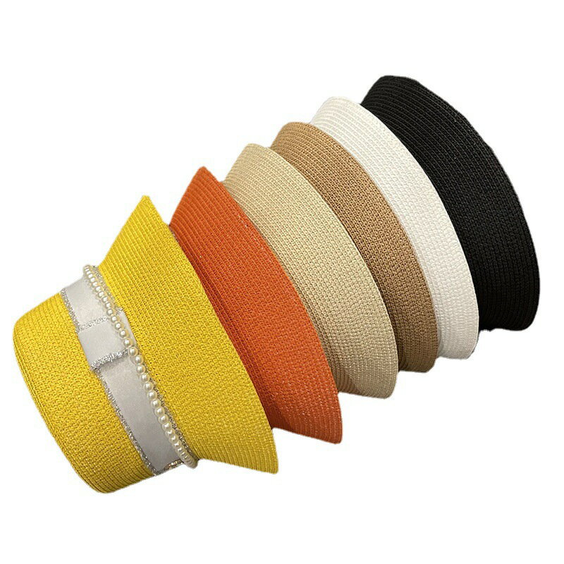 麦わら帽子 バスケットハット 日焼け防止 UVカット (T)