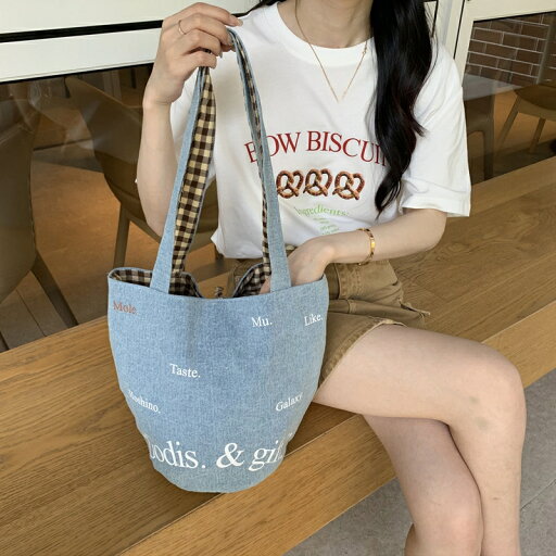 デニムトートバッグ エコバッグ (T) デニムトートバッグ エコバッグ (T)