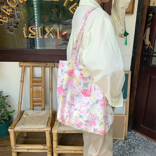 花柄トートバッグ (T) 花柄トートバッグ (T)