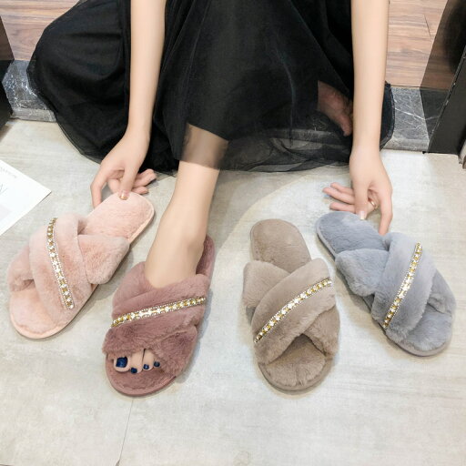 ファーサンダル スリッパ (T) ファーサンダル スリッパ (T)