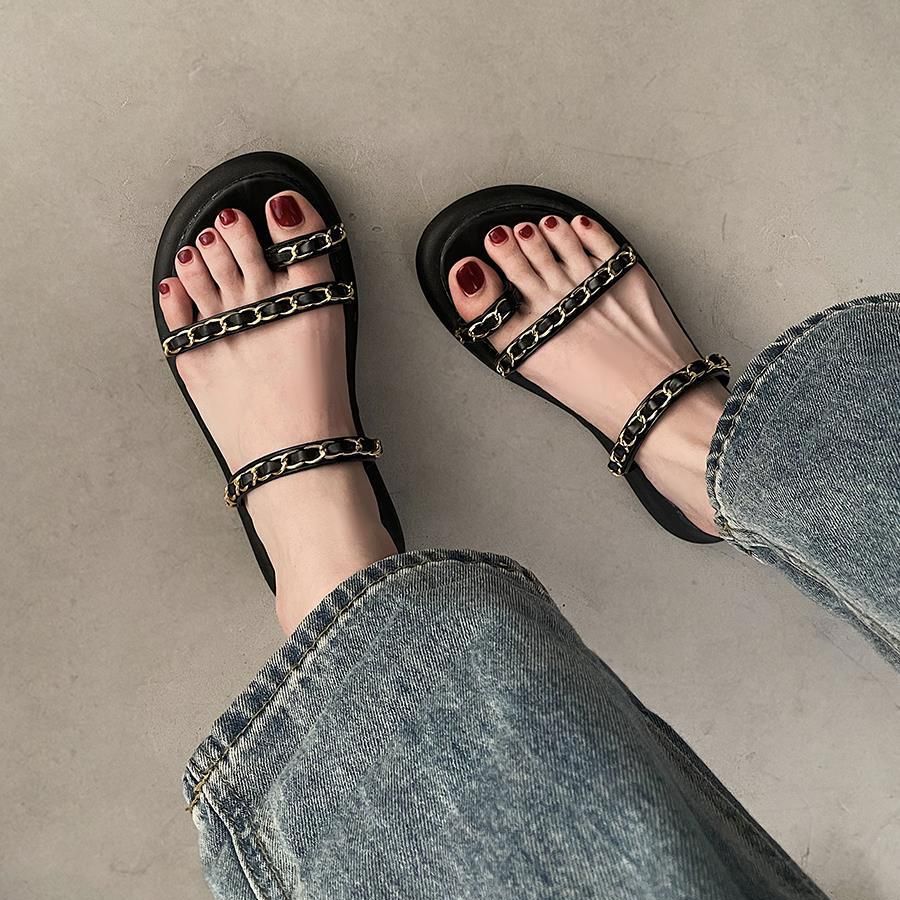 チェーン付きサンダル (T)