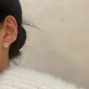 星デザインイヤーカフ・ピアス (T)