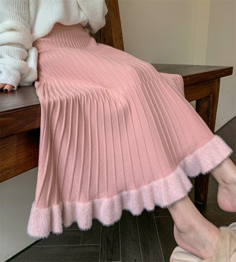ニットロングスカート (T)