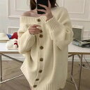 ニットトップス 2wayセーター (T)(4)