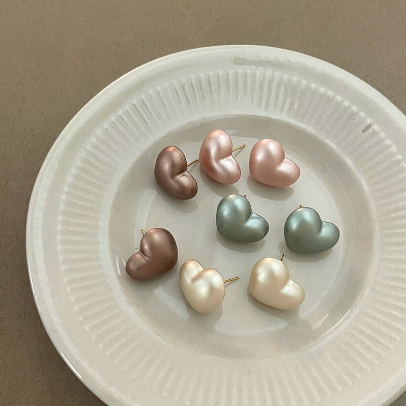 ハートピアス レディース 韓国ファッション デザイン S925ポスト かわいい (T)