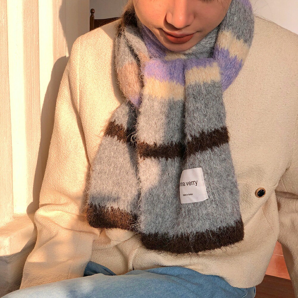レディースモヘアマフラー (T)